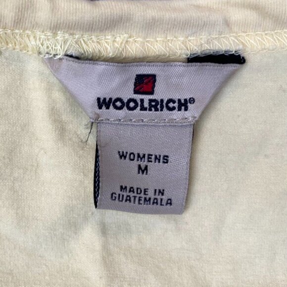Woolrich Womens T-Shirt Medium Split Neck 3/4 Sleeve Pullover Casual Top Yellow - Picture 5 of 9